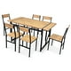 thumbnail image 1 of Comedor Mesa 75x80x150 6 Sillas Metal Madera, 1 of 6