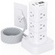 thumbnail image 1 of Power Strips with Surge Protection, Flat Plug Power Strip Tower, 1 of 3