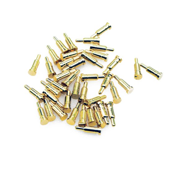 Treedix Pines Pogo de Resorte Chapados en Oro 2 mm x 6 mm