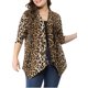 thumbnail image 5 of Agnes Orinda Chaquetas de Punto para Mujer Tallas Grandes con Estampado de Leopardo y Floral, Chaqueta Ligera Abierta de Otoño, Talla 3X Beige, 5 of 8