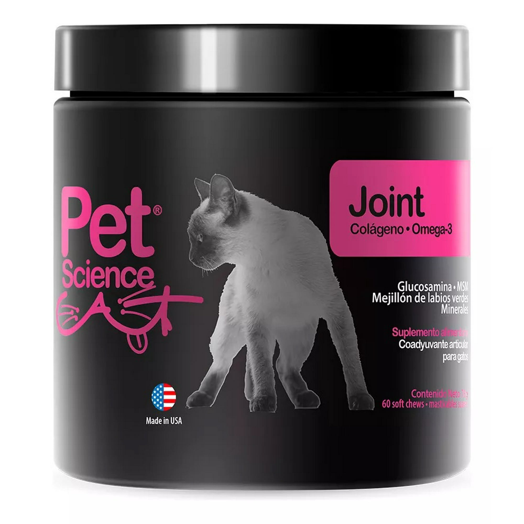 Petscience Join Cat Colageno + Omega3 60 Comp Masticable