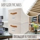 thumbnail image 4 of Set De Cajas Organizadoras Para Archivos Plegables De Lino 39 X 32 X 25 Cm, 4 of 9