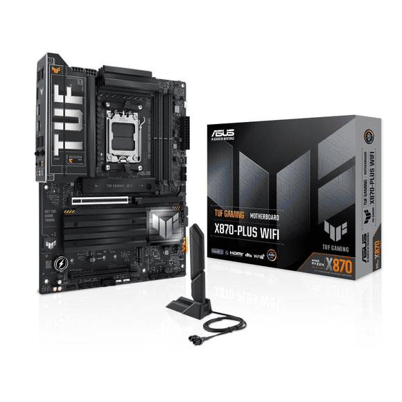 Placa Madre ASUS TUF GAMING X870-PLUS WIFI, Socket AM5, 4 x DDR5, HDMI, 2xUSB4, 4 xM.2, Wi-Fi7, ATX