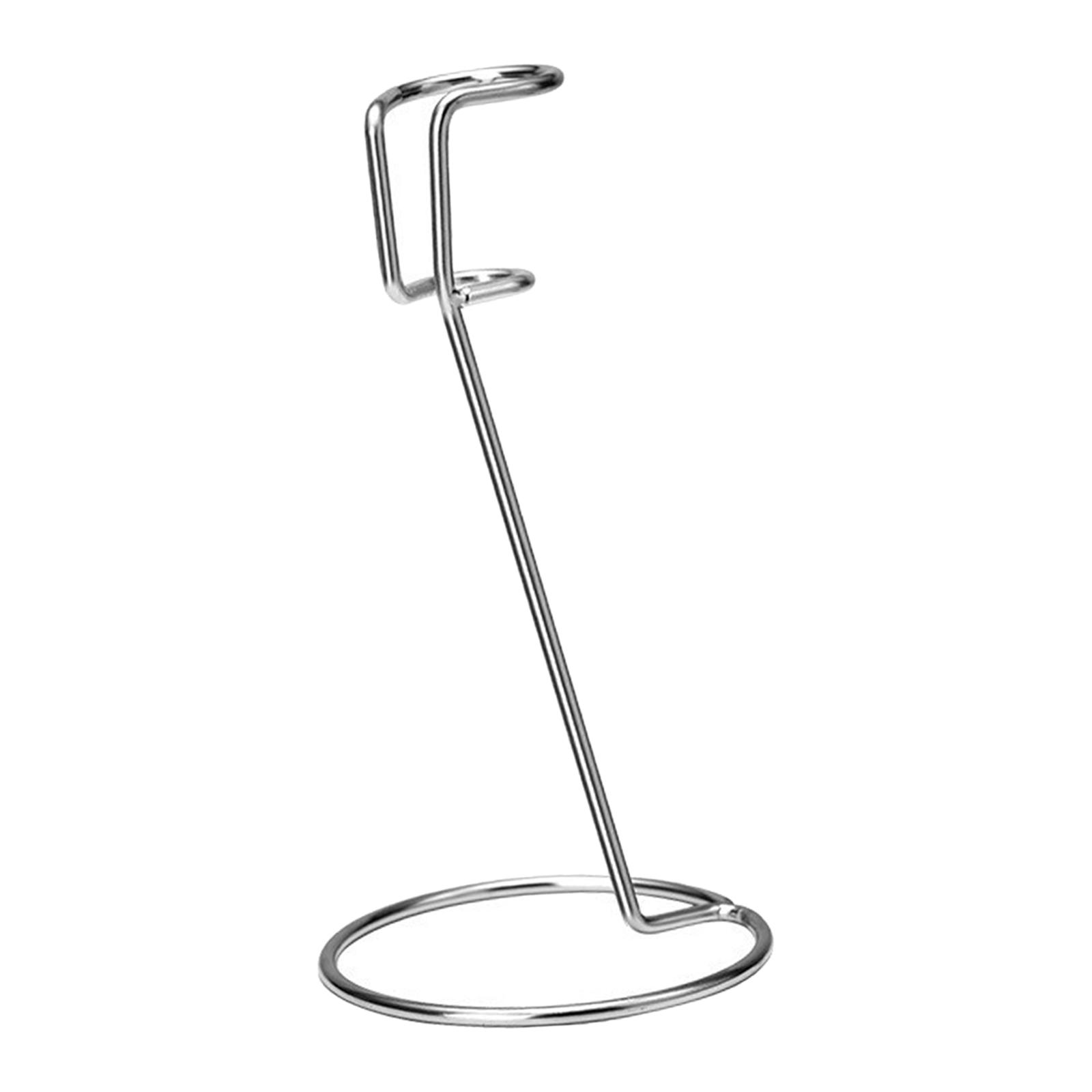 Magideal - Soporte De Espumador De Huevos Soporte Para Batidor De Huevos Portátil De Acero Inoxidable Multifuncional Compacto Adecuado Para Cocina Hogar 19Cmx9Cm