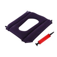 Bothyi - Almohadilla Para Silla De Inodoro Portátil, Inflable Reutilizable Para Dormitorio, Baño, Adultos, Flocado