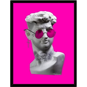 Genérico - Cuadro Decorativo Escultura Apolo Moderno 2 Medidas 30X40 Cm