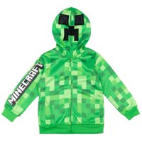 Sudadera Con Capucha Minecraft Creeper Para Niños Pequeños Con Máscara De 7 A 8 Años