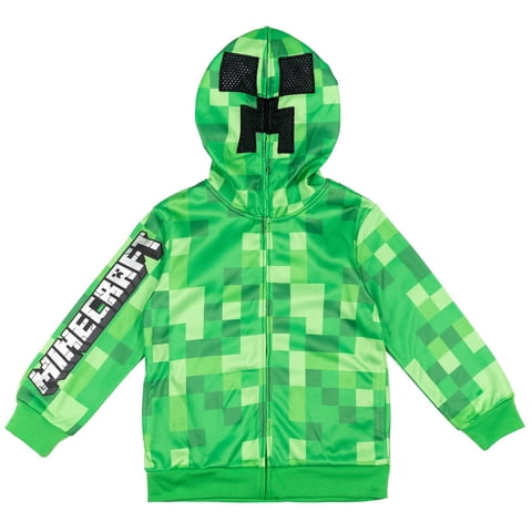 Sudadera Con Capucha Minecraft Creeper Para Niños Pequeños Con Máscara De 7 A 8 Años