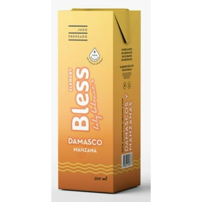 Jugo Damasco Manzana Caja 200 G Bless