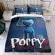 thumbnail image 4 of Poppy Playtime Conjunto de sábanas temático, trío de piezas, cómodo y amigable con la piel, diseño único, regalo de decoración para el hogar para familiares, amigos y fans, 90 cm * 190 cm, 4 of 6