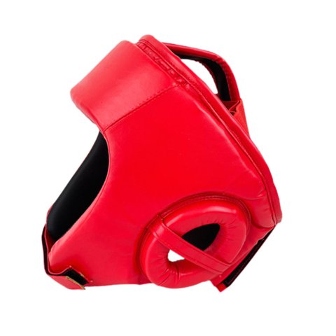 Ioensy - Casco De Boxeo Con Protección Facial Completa Para Kickboxing, Taekwondo Y Sparring, Color Rojo