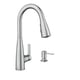 thumbnail image 1 of Grifo de cocina Moen Haelyn Spot Resist inoxidable con dispensador de jabón, 1 of 9