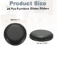 thumbnail image 2 of Uxcell 24 Paquete de Deslizadores de Muebles Adhesivos, Deslizadores de Muebles Redondos de 1" para Sillas, Almohadillas Deslizantes Reutilizables, Negro, 2 of 7