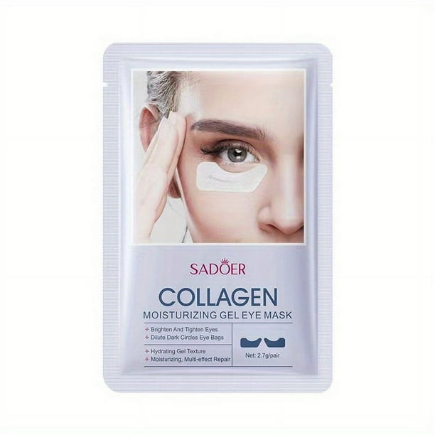 5 Pairs of Collagen Eye Masks: Improve Dark Circles & Eye Lines with Hyaluronic Acid & Butterfly Gel Facial Masks for Daily Skin Care