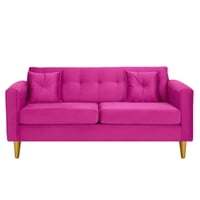 Bodevir - Sofa New Retro 3C Felpa 01 Fucsia