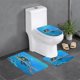 thumbnail image 1 of Subnautica Juego de 3 alfombras de baño de coral fleece: tapete de baño + alfombra de inodoro en forma de U + funda de tapa de inodoro en forma de O, 1 of 6