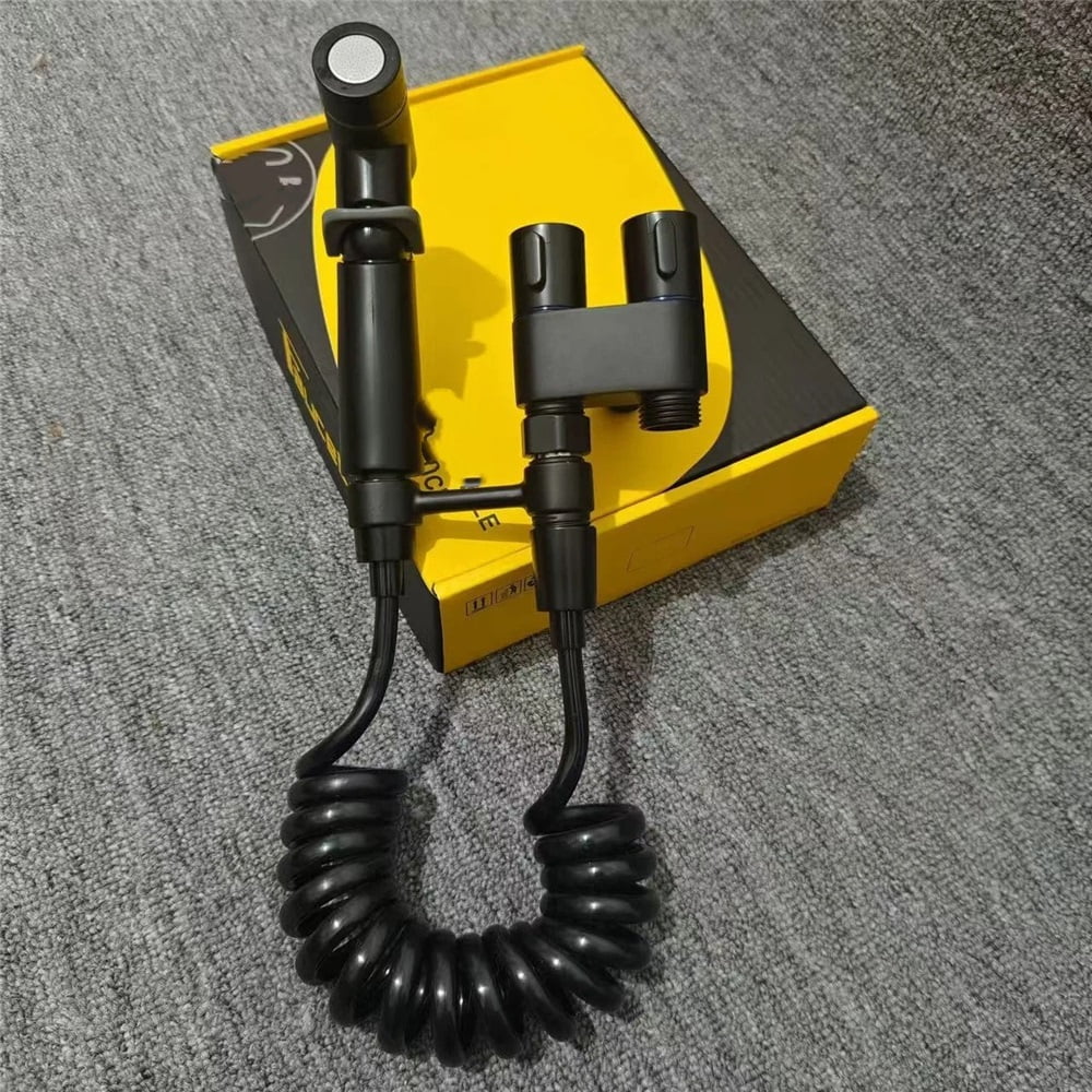 Xusx111 - 1-en-2-salida Doble Válvula De Control, Bidet Pulverizador, Pistola Bum Bidet Pulverizador, Bidet Pulverizador Para Inodoro, Válvula De Lavado Inodoro, Pulverizador Inodoro, Pulverizador De