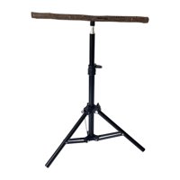 Magideal - Percha Para Loros De Madera, Para Pájaros Domésticos, Estable, Regulable En Altura, Trípode, Soporte De Entrenamiento Para Pájaros Pequeños, Canarios,