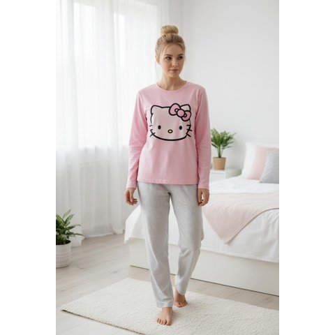 Pijama Micropolar Mujer Hello Kitty Rosa S