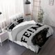 thumbnail image 1 of 3pcs FE!N Themed Art Image Duvet Cover Set - This Set Includes a Duvet Cover And Pillowcases s Bedding, 1 of 1