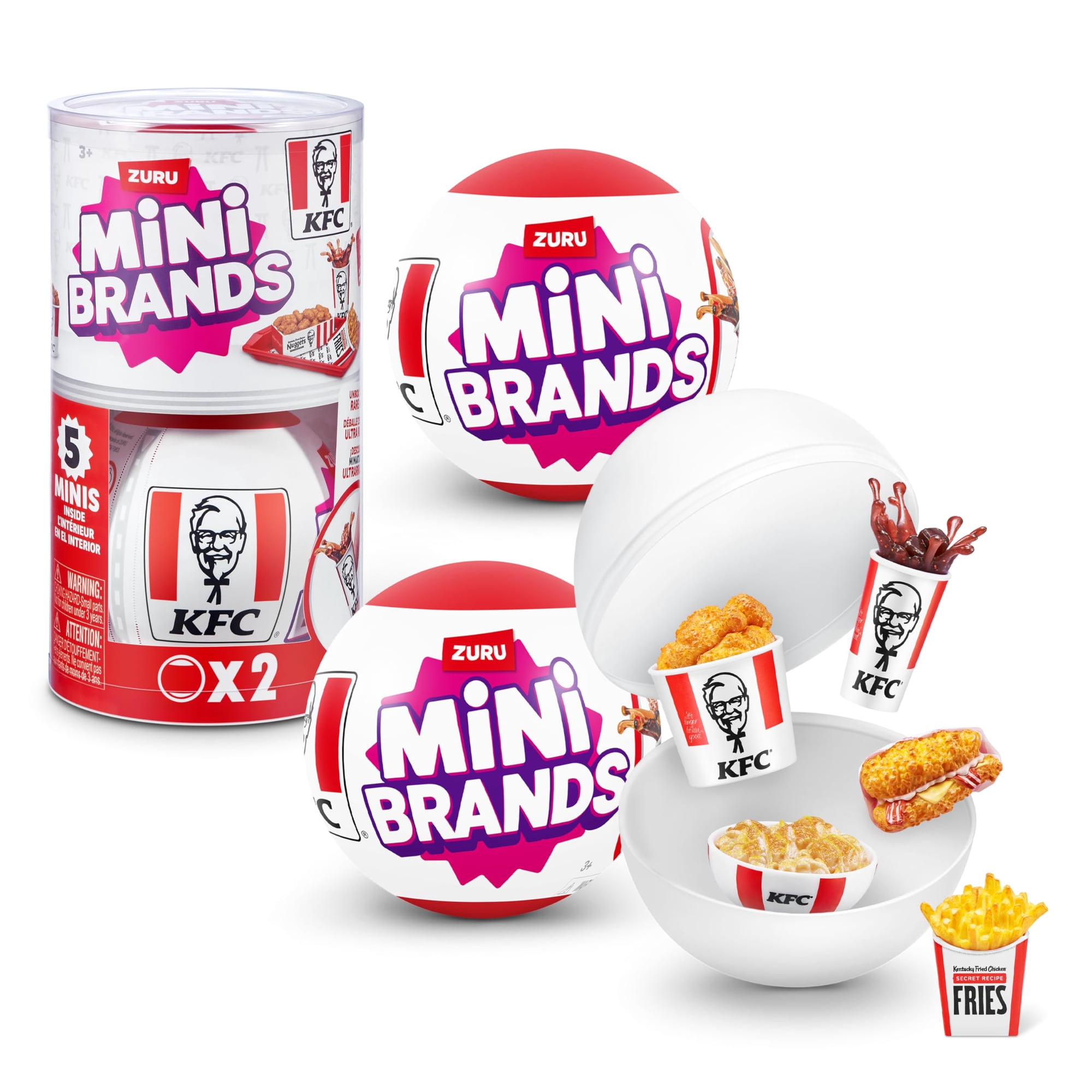 Cápsula Kfc® De Zuru Para Juguetes Coleccionables Mini Brands (paquete De 2)
