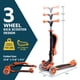 thumbnail image 2 of Patinete Lifemaster de 3 ruedas con asiento plegable para niños, color naranja, 2 of 7