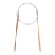 thumbnail image 1 of Uxcell Tamaño US 2.5 (3mm) Aguja Circular de Tejer de Cable de Acero de Bambú de 32 pulgadas para Proyectos Hechos a Mano, 1 of 7