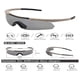 thumbnail image 3 of Gafas de combate tácticas para hombres - gafas de tiro - gafas de caza - lente de reemplazo de 3 colores, 15,5 * 5,5 cm caqui, lente de PC de 2,8 mm de grosor, el embalaje incluye tres tipos, 3 of 3