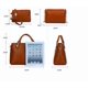 thumbnail image 3 of Set 4 Bolsas Mujer Moda Dama Crossbody Cosmetiquera Correa, 3 of 4
