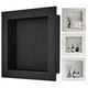 thumbnail image 1 of Hornacina de ducha VEVOR de 40 x 40 x 9 cm con estante individual, negra, impermeable, 1 of 3