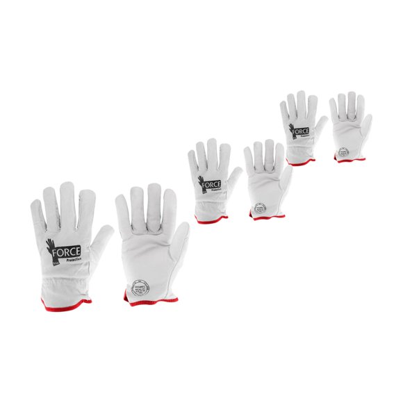 Pack 3 Guante Cabritilla Cromo Sin Forro Force Protection