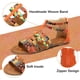 thumbnail image 5 of Sandalias Planas Para Mujer, Sandalias De Verano, Sandalias De Gladiador, Sandalias De Vestir, Pantuflas De Tobillo, Tiras Tejidas, Chanclas, Zapatos De Playa Bohemios, 5 of 7