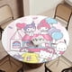 thumbnail image 5 of Sanrio-theme Fitted Round Tablecloths Elastic Edged Table Covers Waterproof Table Cloth for Kitchen Holiday Party Tables Decor 120cm, 5 of 6