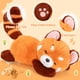 thumbnail image 5 of Almohada de peluche Riuhot con forma de panda rojo, 35 cm, 5 of 7