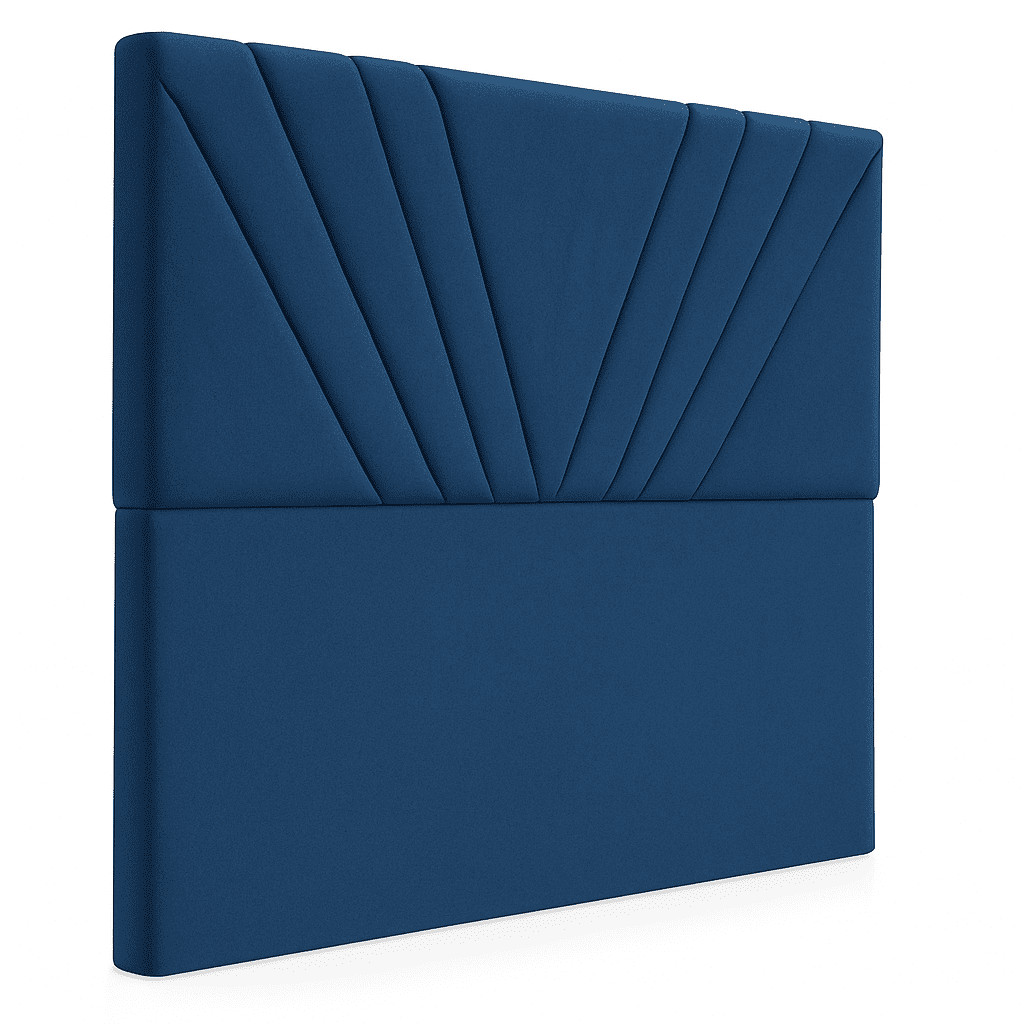 Ethan Desing - Respaldo De Cama 2 Plazas Azul Siena