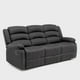 thumbnail image 3 of Sofá 3 Cuerpos Reclinable Moderno Negro New Praga 8041sffbk, 3 of 13