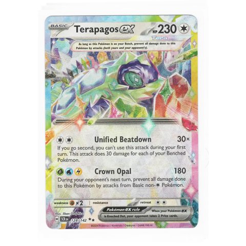 Tarjeta Coleccionable Pokémon Terapagos Ex 128/142 Stellar Crown