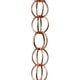 thumbnail image 1 of Cadenas de lluvia anillo de cobre puro cadena de lluvia, 125cm cadena de captura de lluvia decorativa para canaletas, cadenas de lluvia para el exterior, caída de reemplazo de canaletas de l, 1 of 3