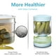 thumbnail image 3 of Tarro de pepinillos Luvan de vidrio de 1000 ml con colador, tapa abatible, 34 oz, 3 of 3