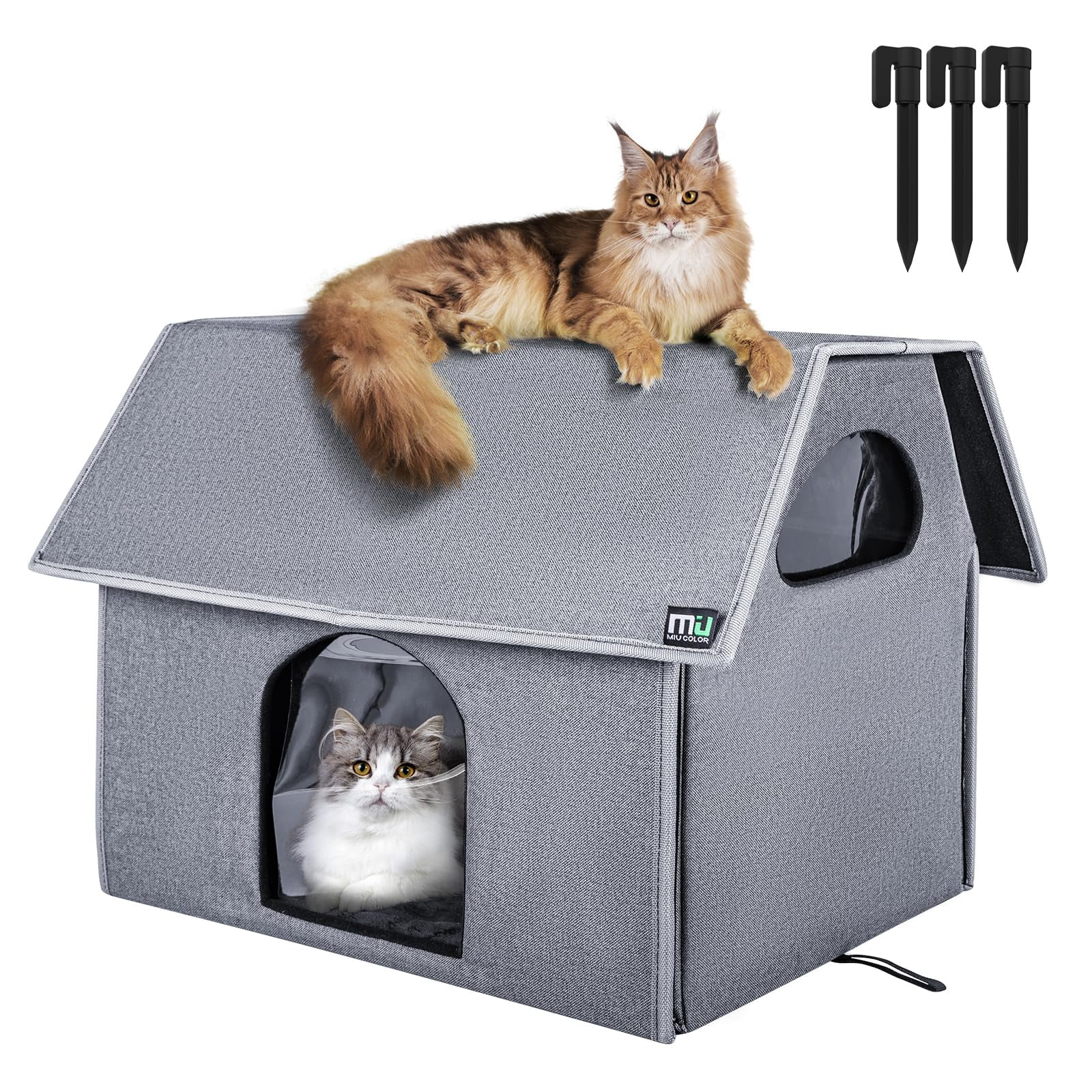 Cat House Miu Color Outdoor, Extragrande, Impermeable Para Gatos