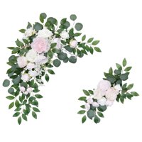 Bothyi - 2 Piezas De Flores De Arco De Boda De Rosas De Seda Botín De Arreglo Floral Para Recepción