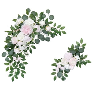 Bothyi - 2 Piezas De Flores De Arco De Boda De Rosas De Seda Botín De Arreglo Floral Para Recepción