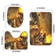 thumbnail image 3 of Twisted Metal Juego de 3 alfombras de baño de coral fleece: tapete de baño + alfombra de inodoro en forma de U + funda de tapa de inodoro en forma de O, 3 of 6