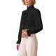 thumbnail image 4 of INSPIRE CHIC Blusa de Mujer con Volantes al Frente, Mangas Largas Abullonadas, Cuello Simulado, Ajuste Regular, XX-Large, Negro, 4 of 5