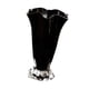 thumbnail image 4 of Jarrón de vidrio con pétalos, maceta decorativa para el hogar, elegante contenedor para arreglos florales, para decoración del comedor y el balcón. Negro, 4 of 5