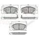 thumbnail image 2 of Pastillas Freno para auto Hyundai Sonata 2015-2019 Delantero, 2 of 3