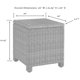 thumbnail image 5 of Mesa auxiliar para exteriores Crosley Bradenton Rattan Wicker Brown, 5 of 6