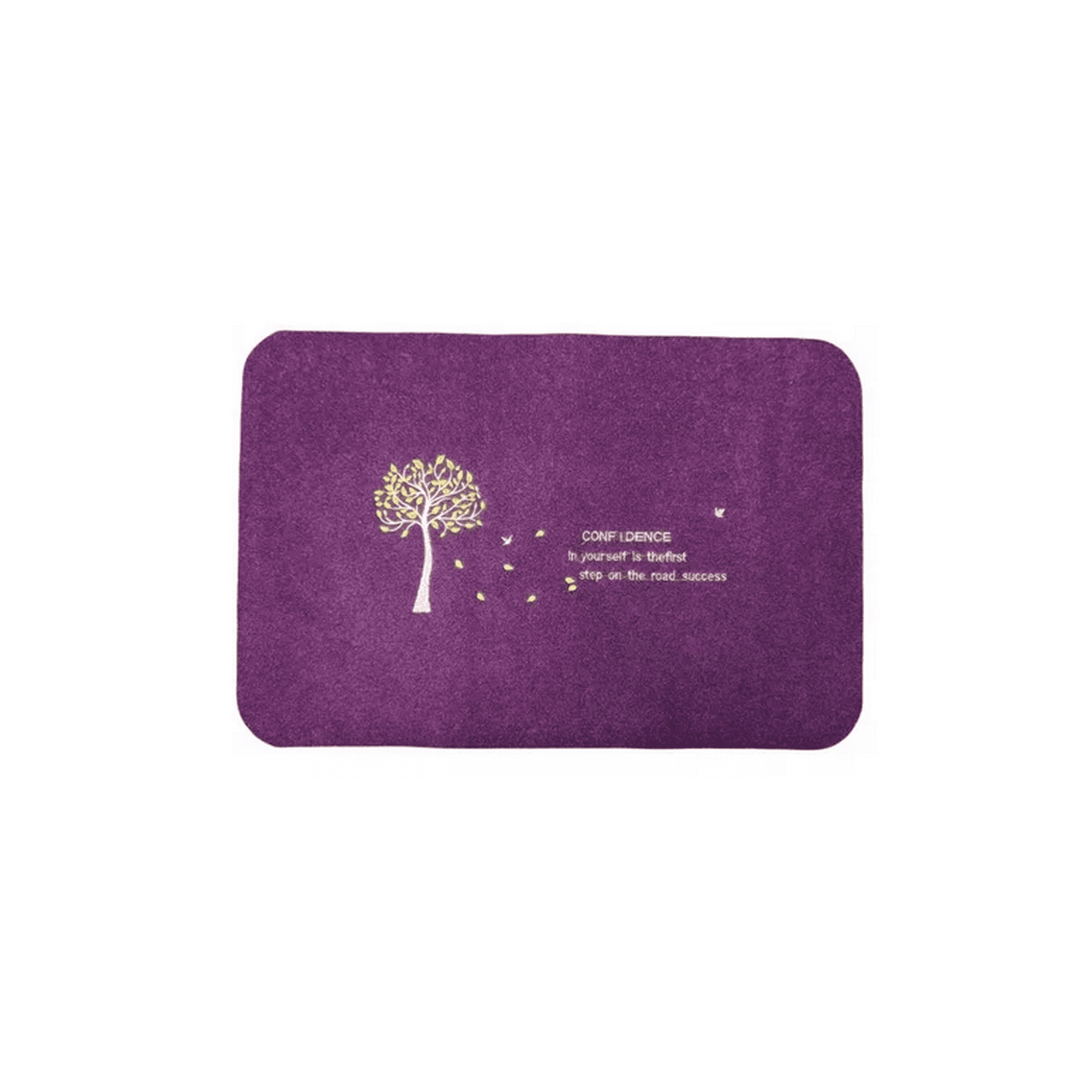 Genérico - Alfombra Limpiapiés 40x60 Cm Morado