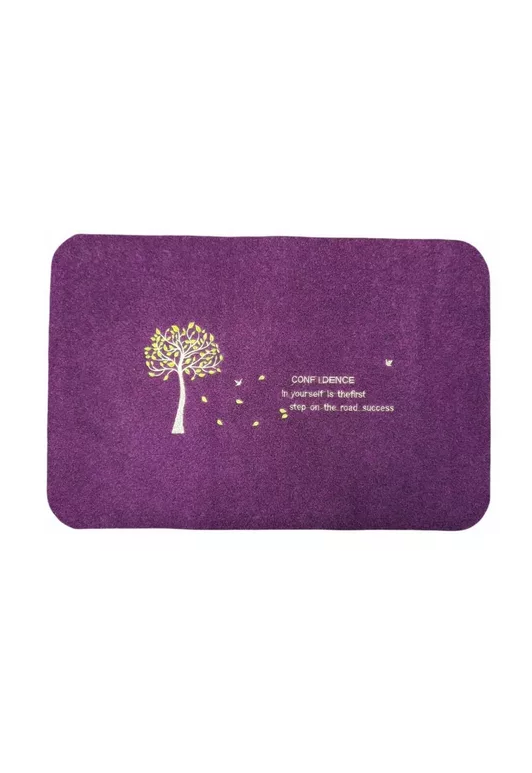 Genérico - Alfombra Limpiapiés 40X60 Cm Morado