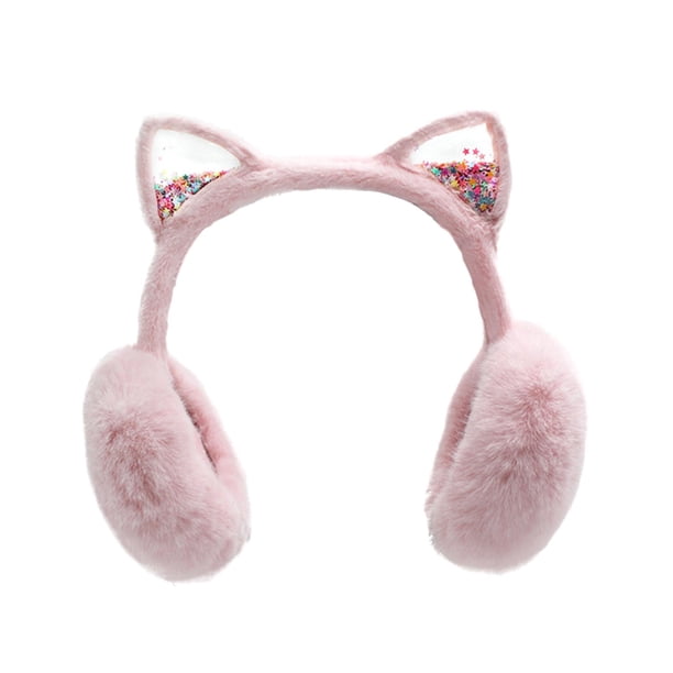 Orejeras de invierno para niños, protector de oídos para niños, calentadores de oídos, regalo de cumpleaños cálido, orejeras lindas para niños y niñas Rosa